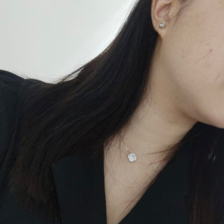 Kyung Mi Four Leaf Clover Necklace (Silver)🍀