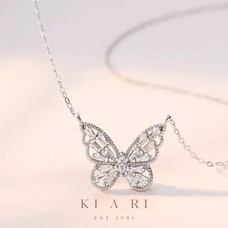 Aponi Butterfly Necklace (Silver) 🦋