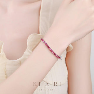 A-Yeong Ruby Pink Tennis Bracelet ❤️