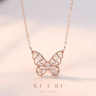 Aponi Butterfly Necklace (Rose Gold) 🦋