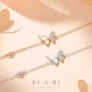 Ava Butterfly Bracelet (Silver) 🦋