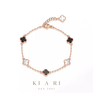 Hee-Jin Four Leaf Clover Bracelet (Rose Gold) 🍀