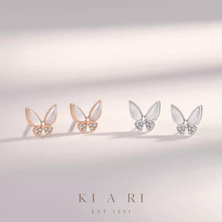 Ava Butterfly Earrings (Silver)