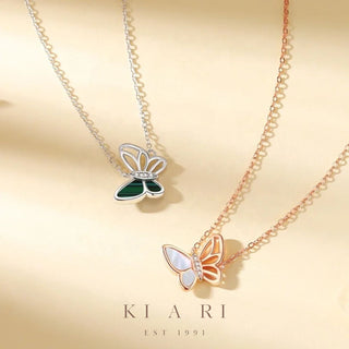 Ha-yoon Nabi Butterfly Necklace (Silver)