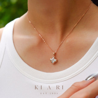 Su-Bin Four Leaf Clover Diamond Necklace (Rose Gold) ✨