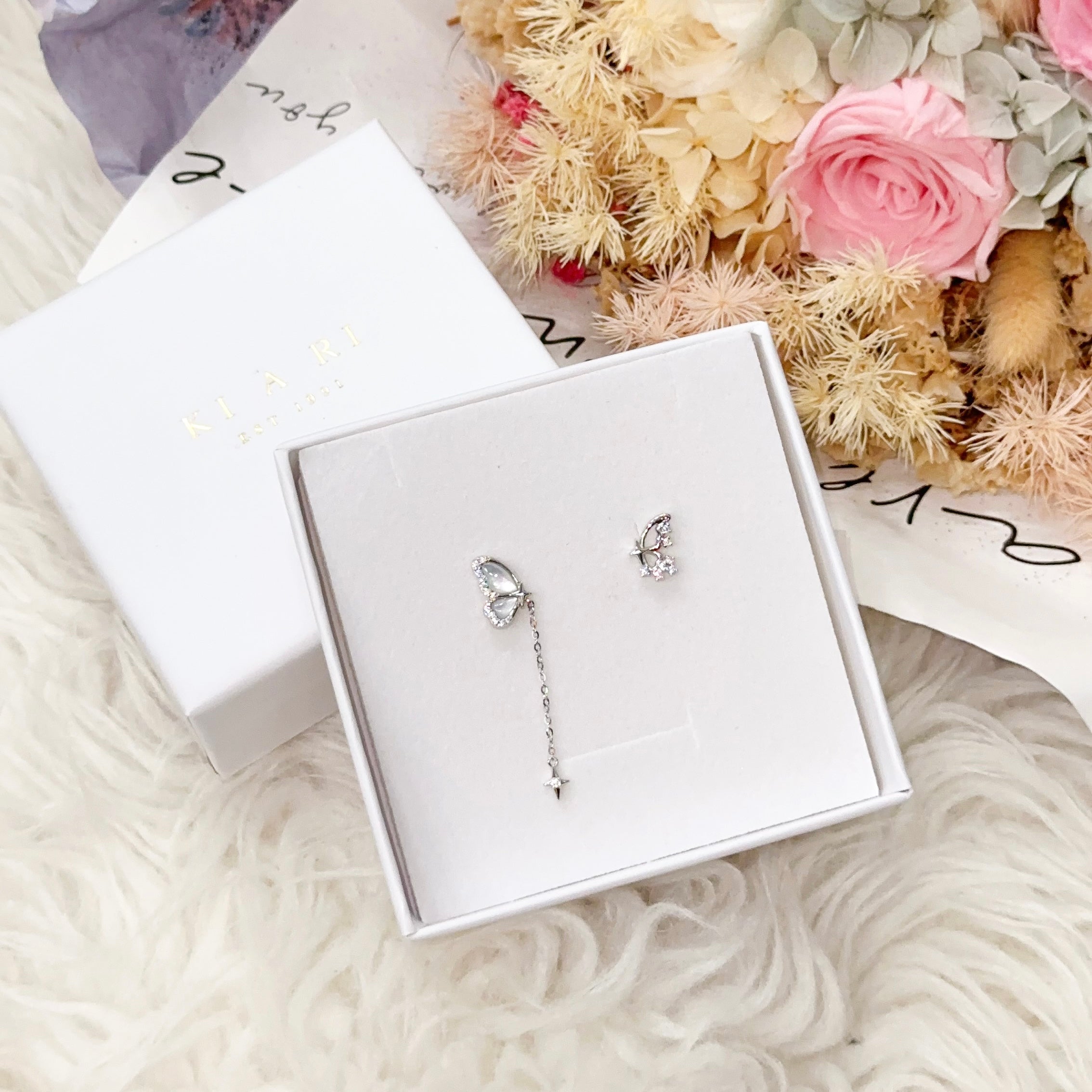 Yun-Soo Mismatched Butterfly Earrings 🦋