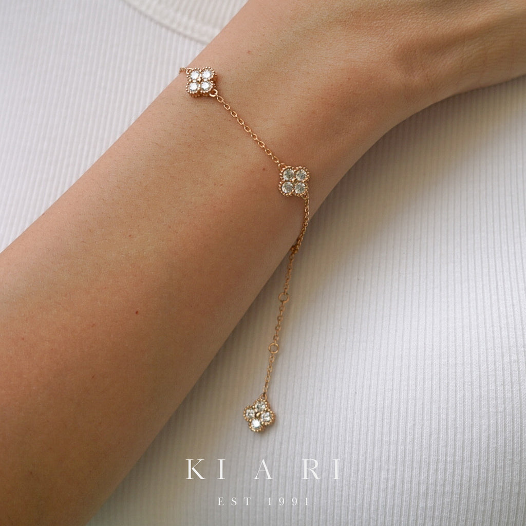 Da Hye Four Leaf Clover Bracelet (Rose Gold) 💛