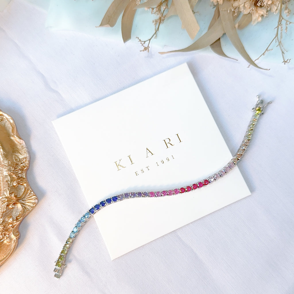 A-Yeong Rainbow Tennis Bracelet (3MM) 🌈