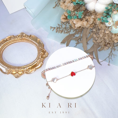 A-Yeong Rose Gold Tennis Bracelet 💛