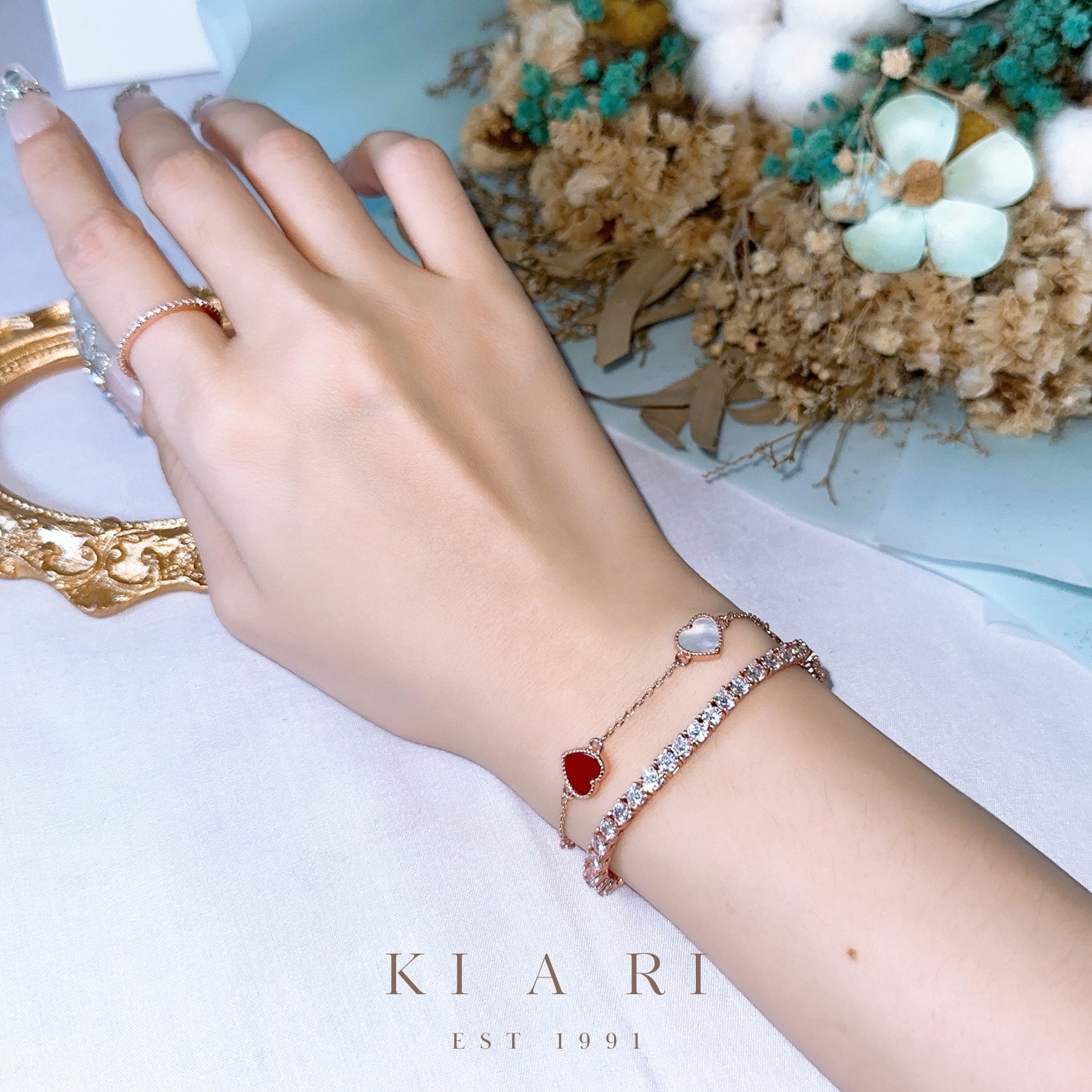 A-Yeong Rose Gold Tennis Bracelet 💛