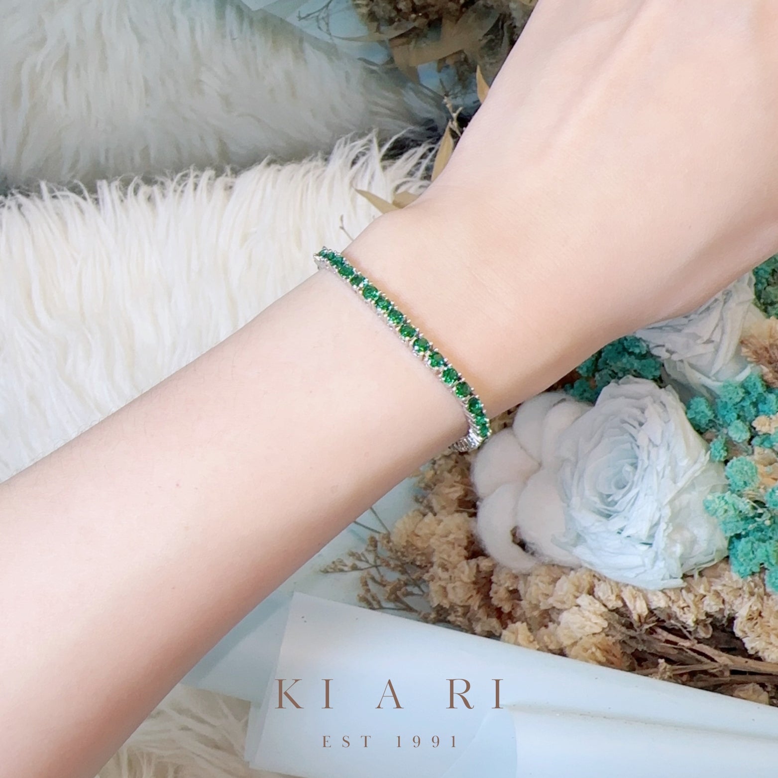 A-Yeong Emerald Tennis Bracelet 💚