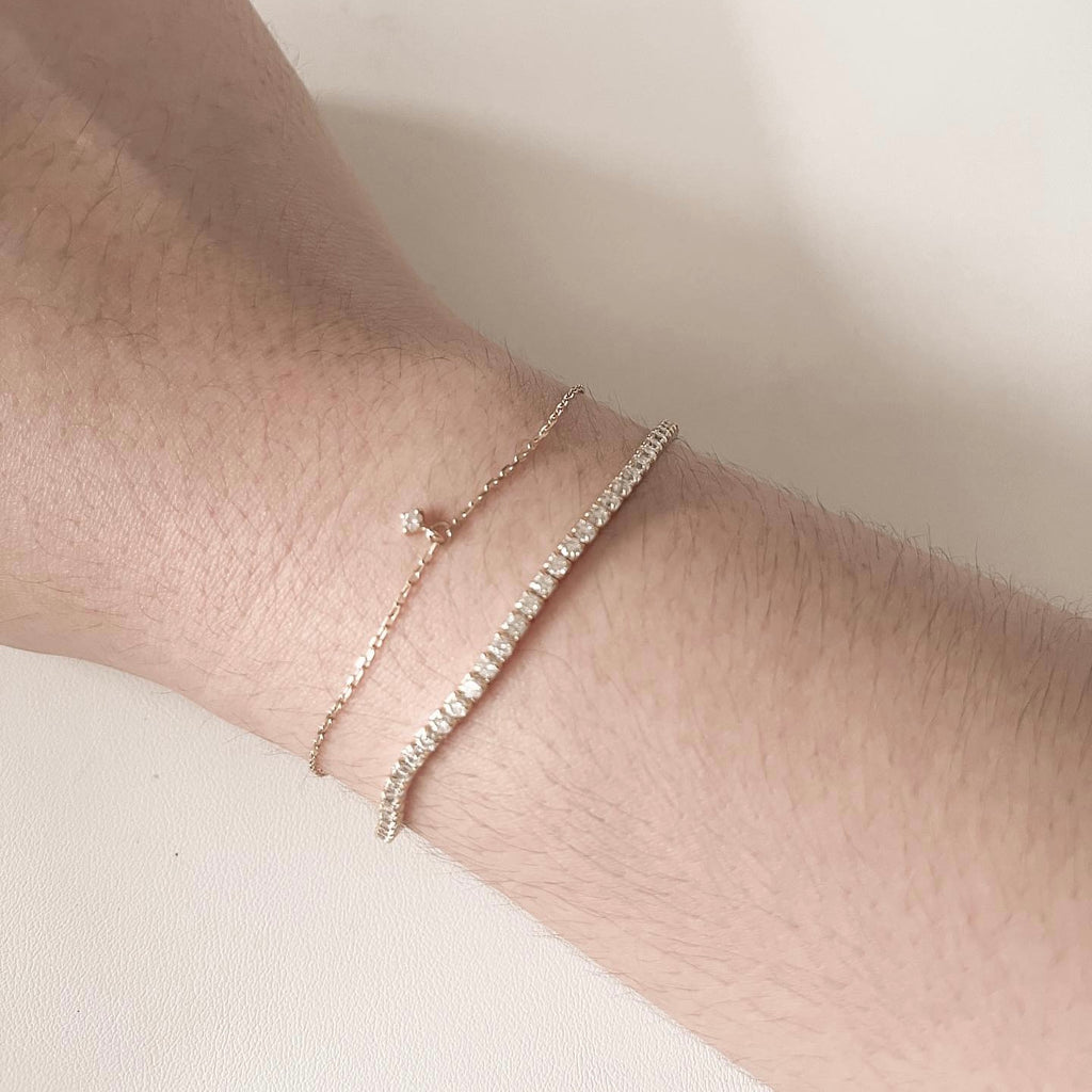 I-Jun 14K Gold Plated Tennis Bracelet (2MM) ✨