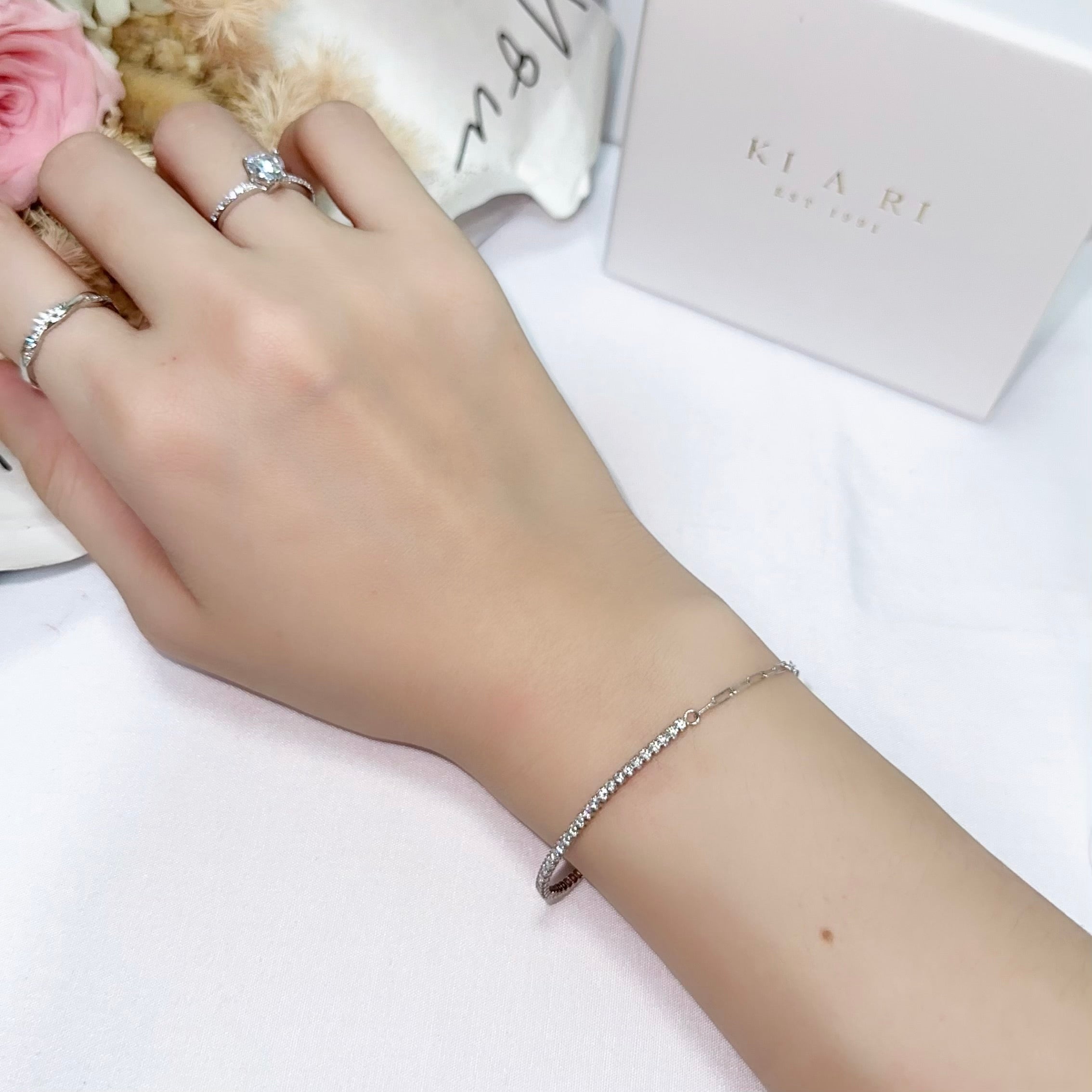 Eunchae Diamond & Chain Bracelet