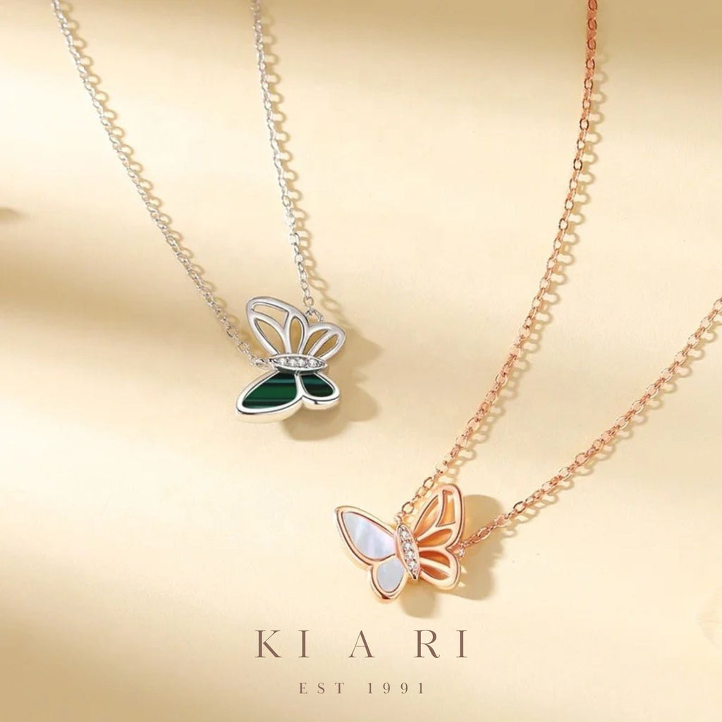 Ha-yoon Nabi Butterfly Necklace (Rose Gold)