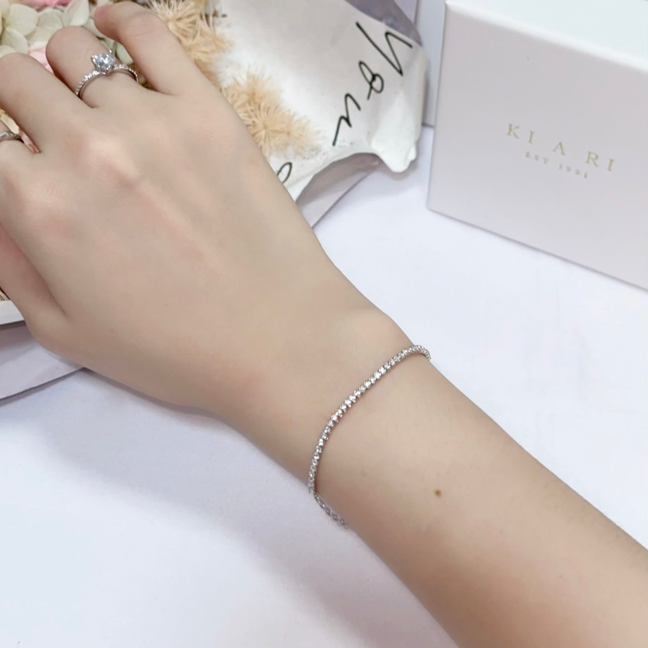 Eunchae Diamond & Chain Bracelet