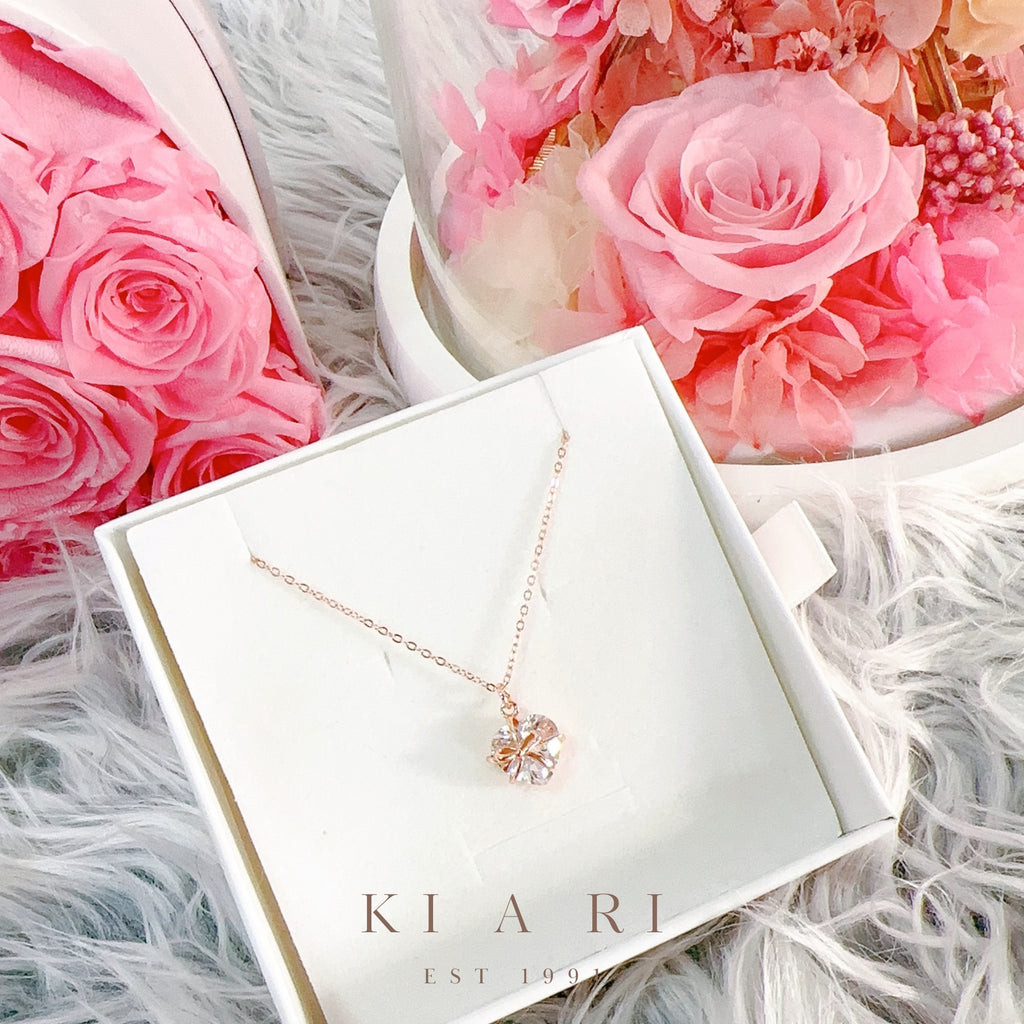Ma-Eum Seonmul Heart Present Necklace (Rose Gold)