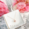 Ma-Eum Seonmul Heart Present Necklace (Rose Gold)