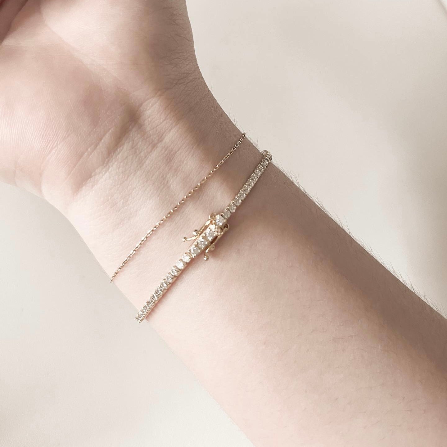 I-Jun 14K Gold Plated Tennis Bracelet (2MM) ✨