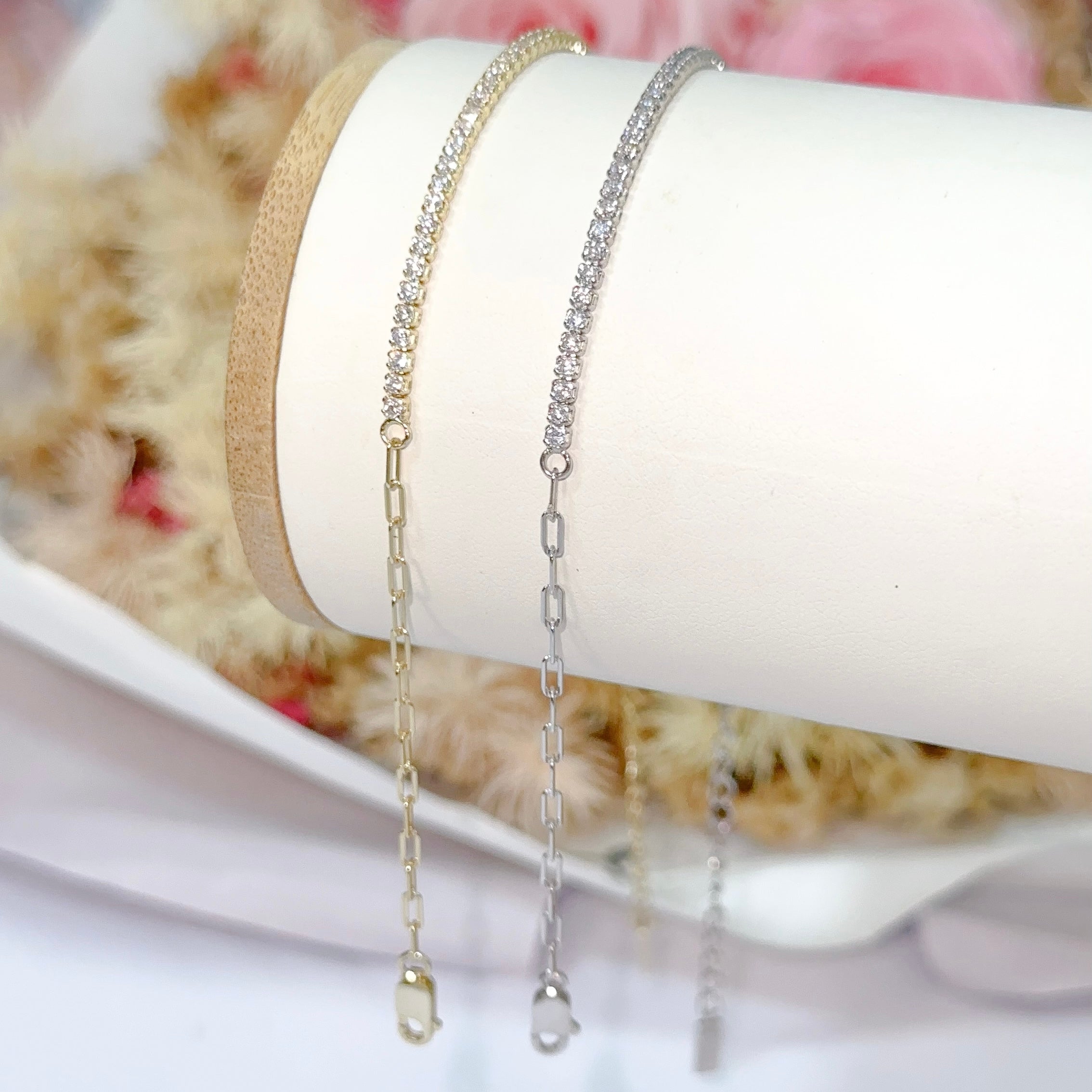 Eunchae Diamond & Chain Bracelet