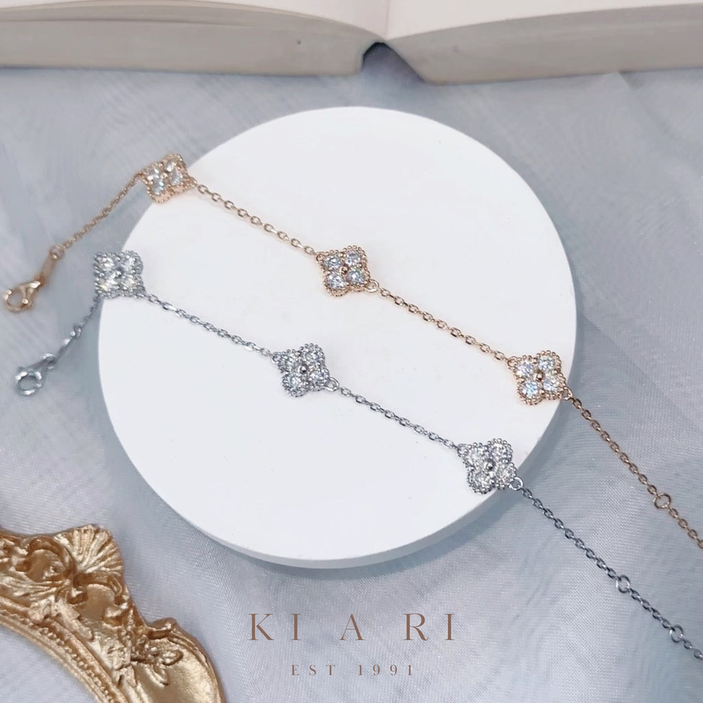 Da Hye Four Leaf Clover Bracelet (Rose Gold) 💛