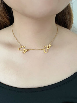 Eomma Personalised Double Name Necklace 👩‍👧‍👦
