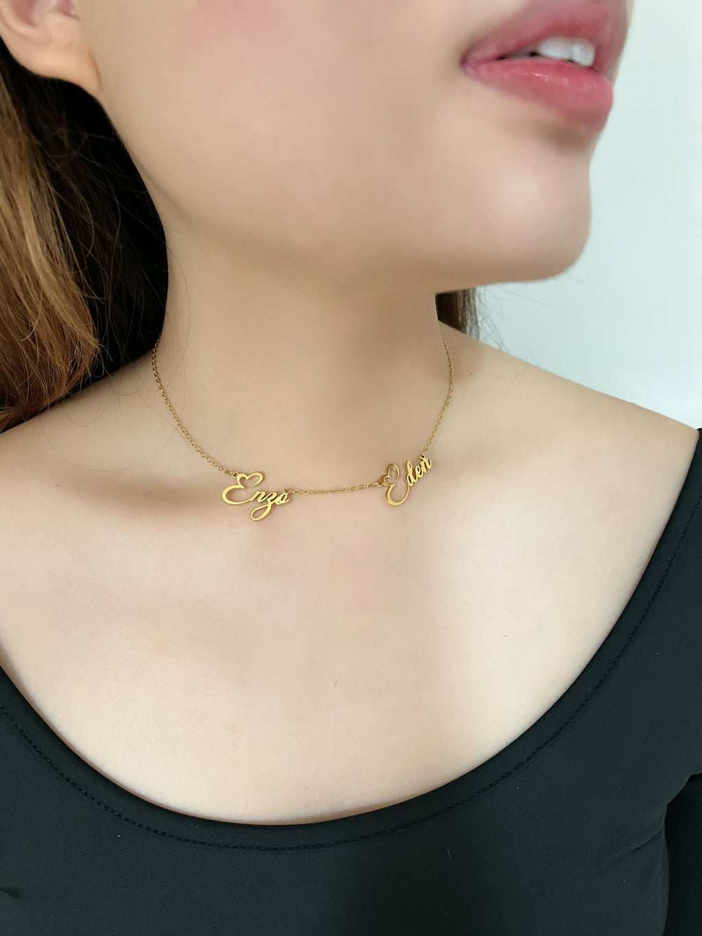 Eomma Personalised Double Name Necklace 👩‍👧‍👦