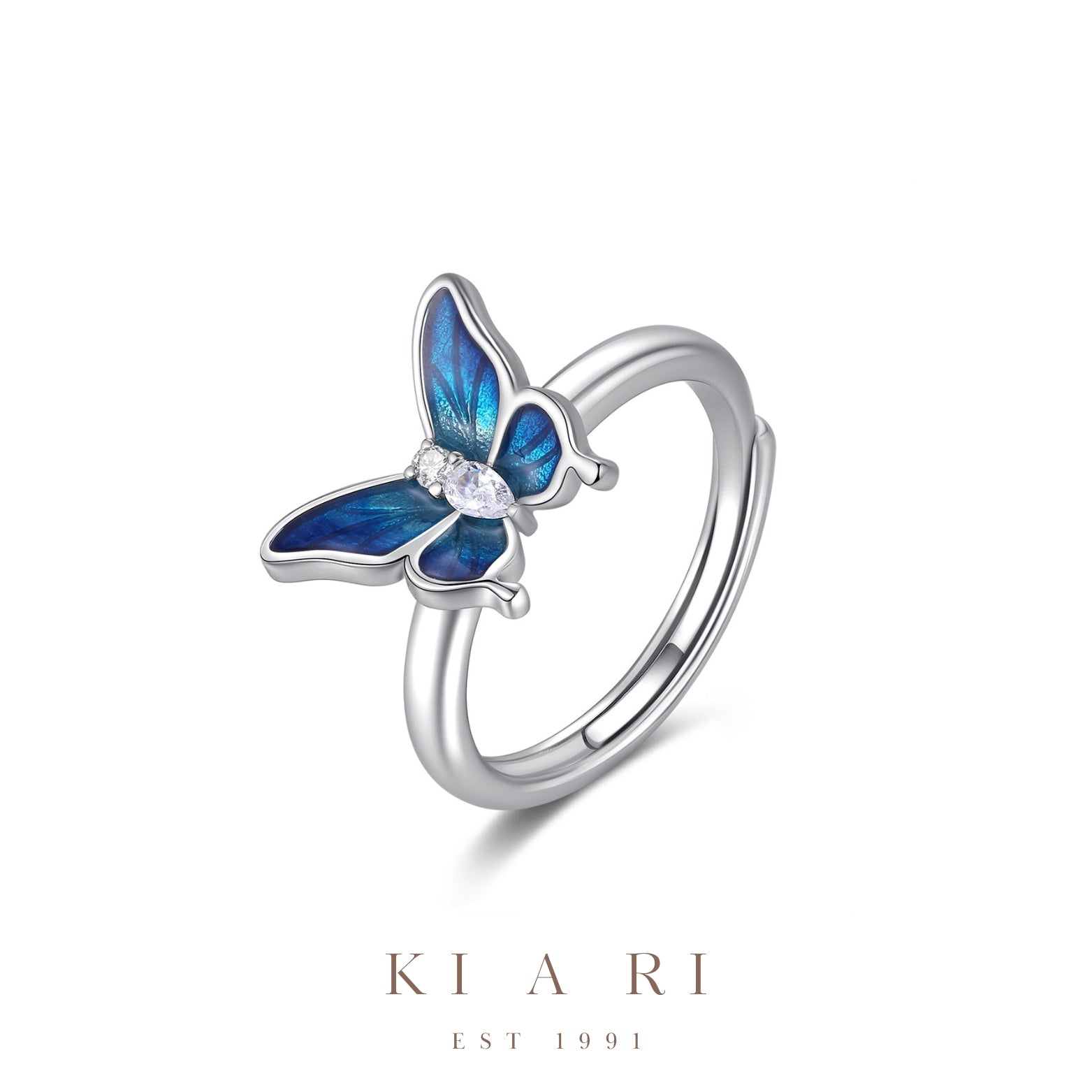 Pi Eui Butterfly Tanzanite Adjustable Ring  🦋