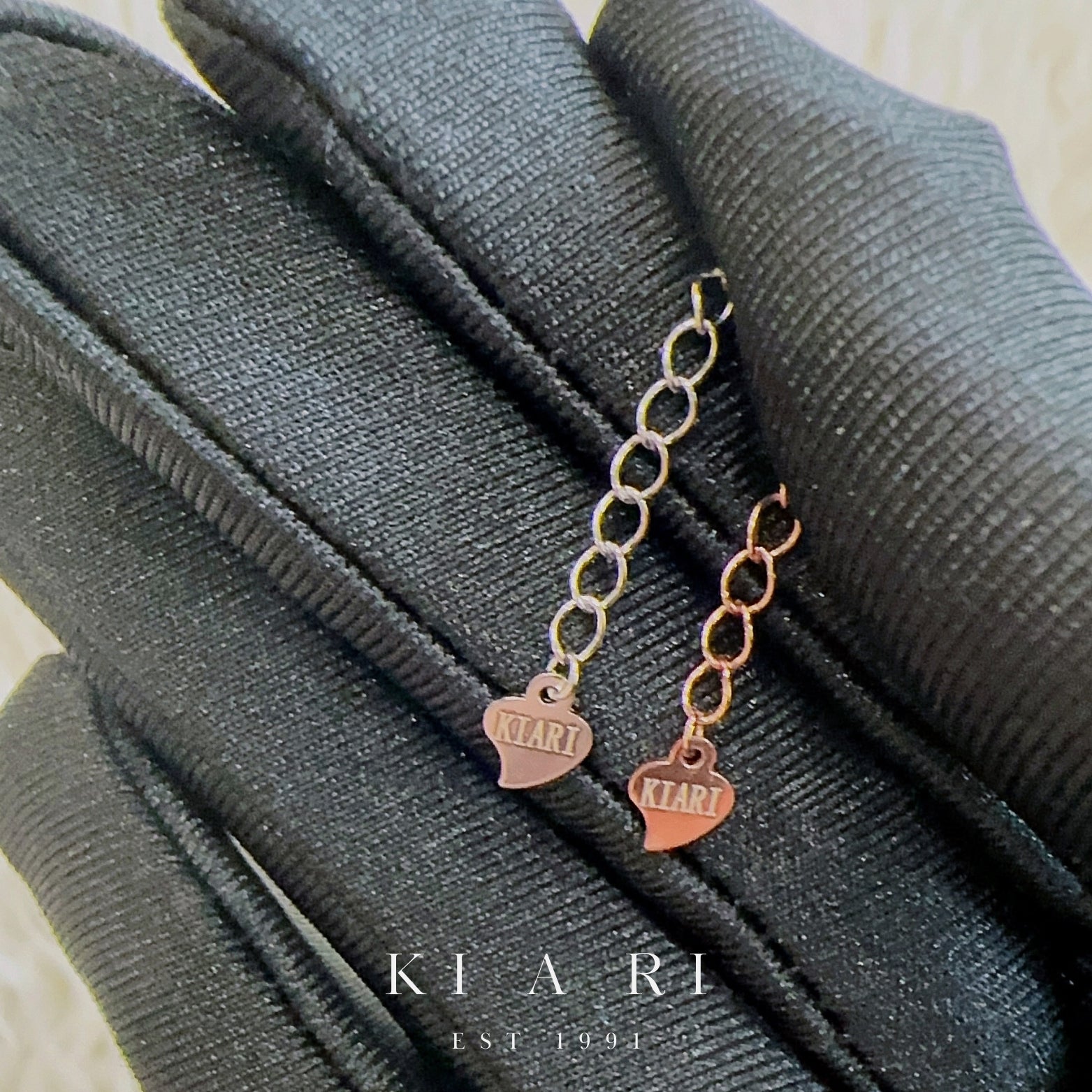 Yak-Sok Diamond Ring & Heart Entwined Bracelet (Silver) 🤍