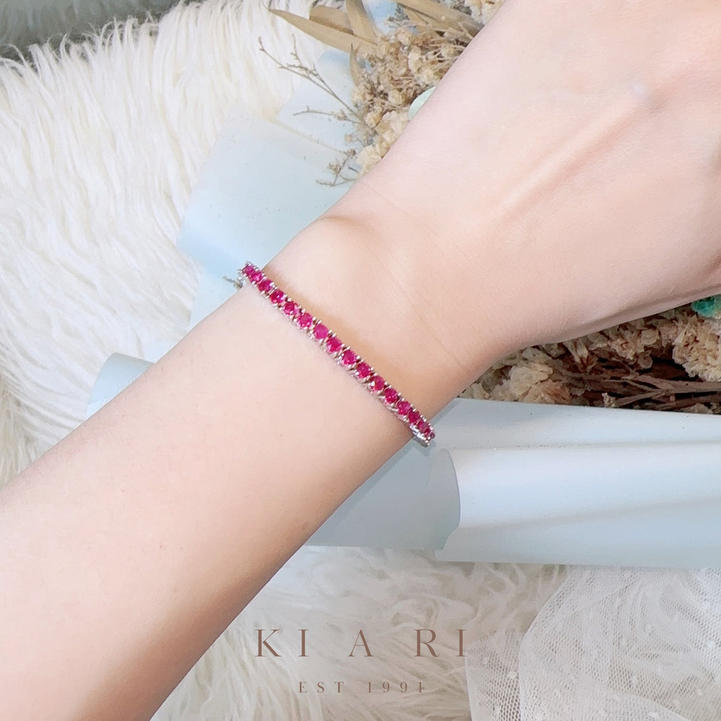 A-Yeong Ruby Pink Tennis Bracelet ❤️