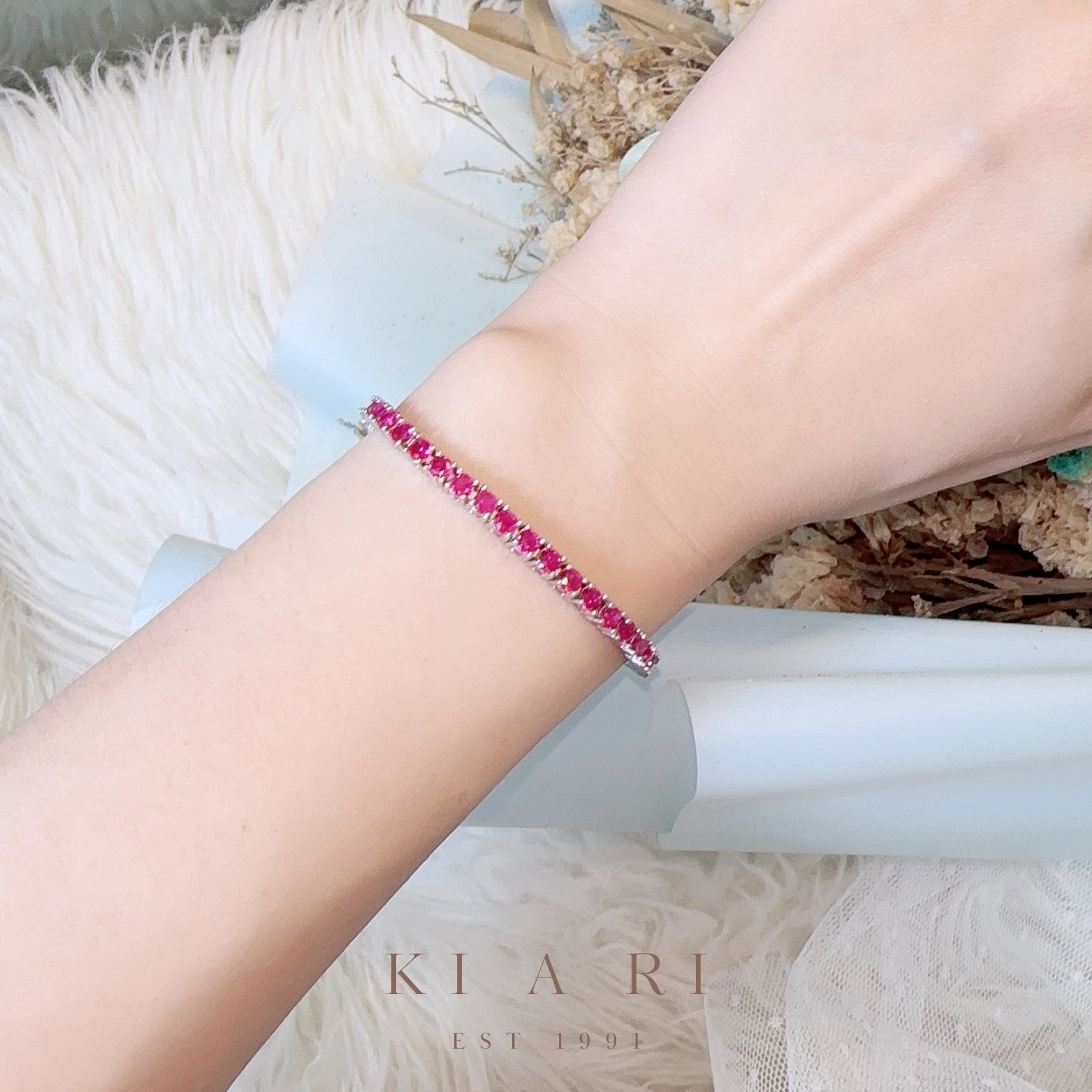 A-Yeong Ruby Pink Tennis Bracelet ❤️