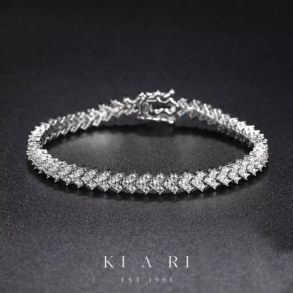 Gyunghui Arrow Heart Tennis Bracelet