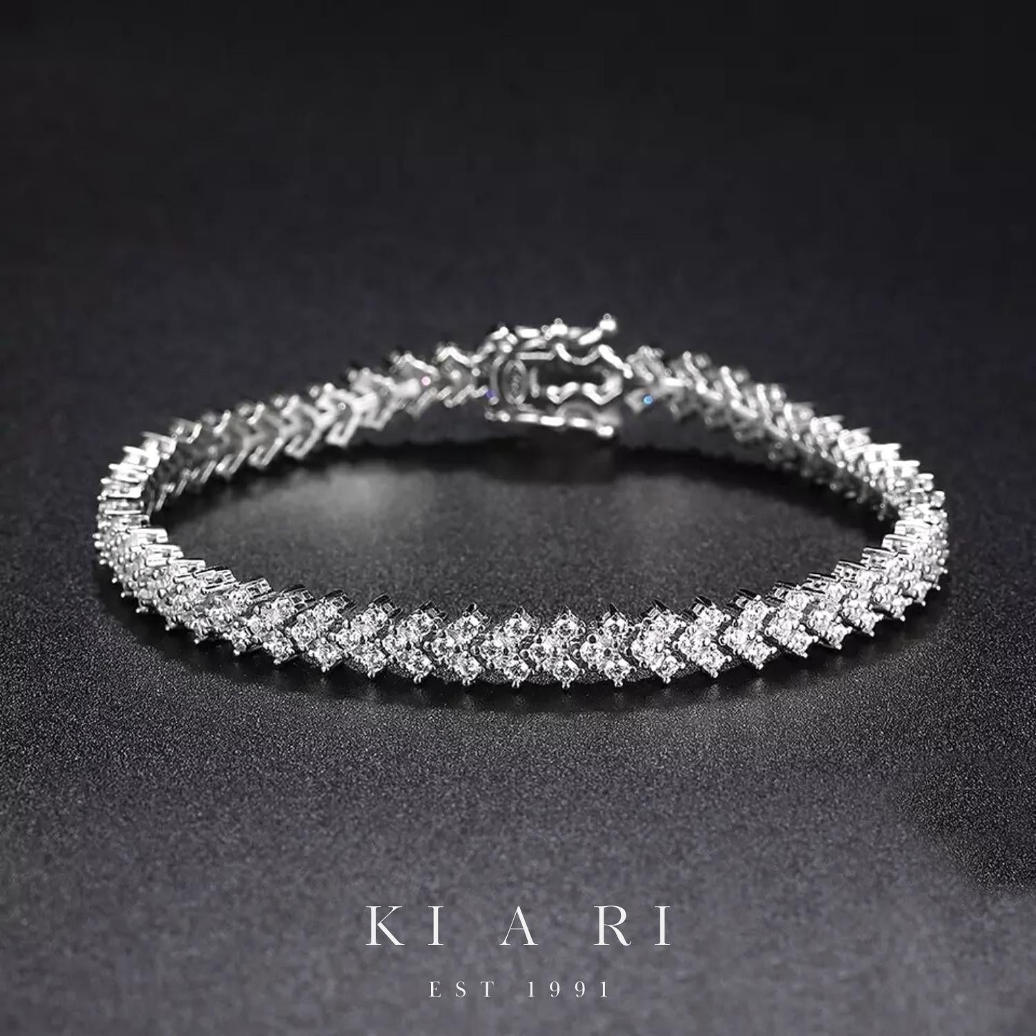 Gyunghui Arrow Heart Tennis Bracelet