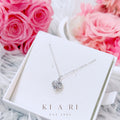 Ma-Eum Seonmul Heart Present Necklace (Silver)