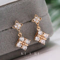 Eun-Kyung Four Leaf Clover Dangling Earring (Gold)