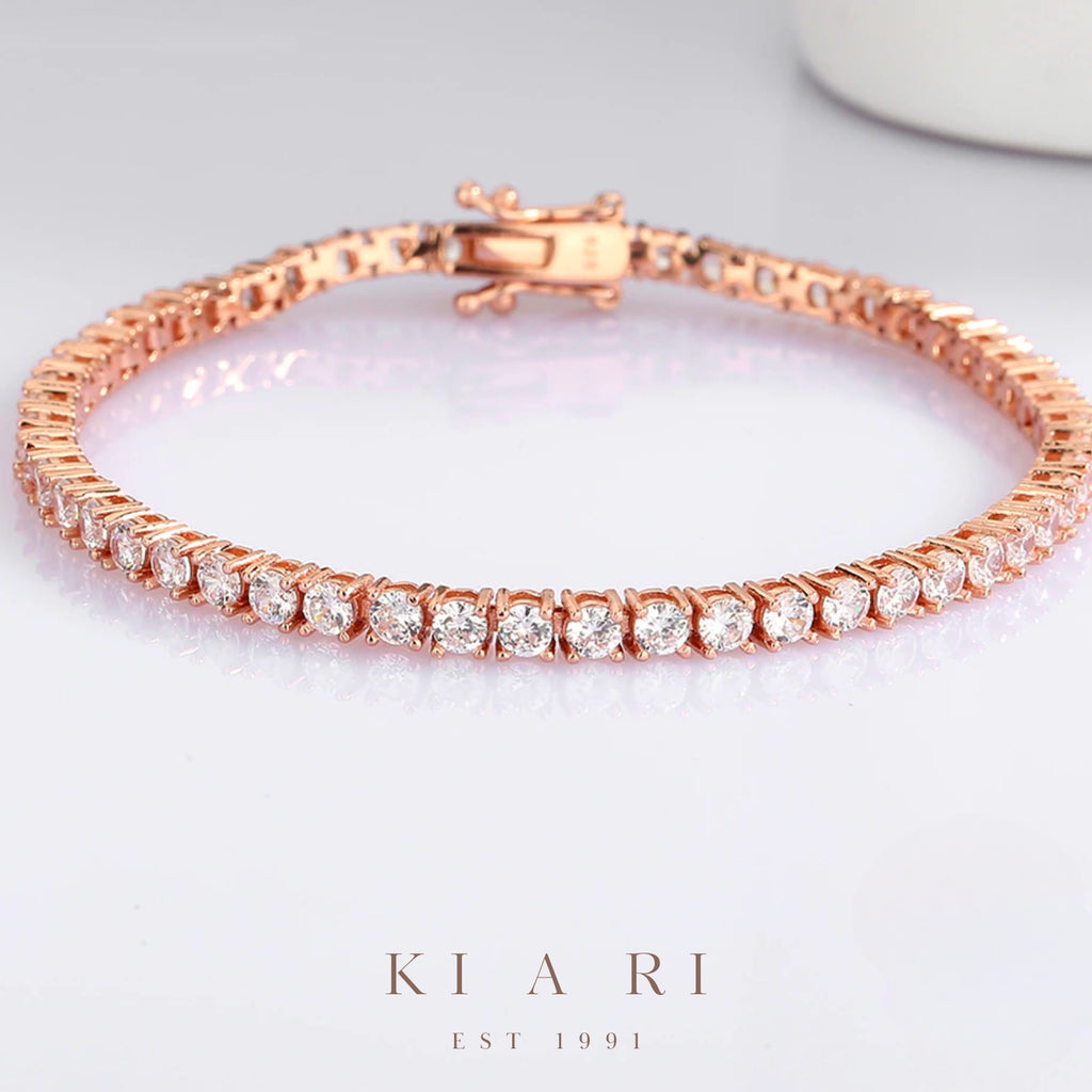 A-Yeong Rose Gold Tennis Bracelet 💛