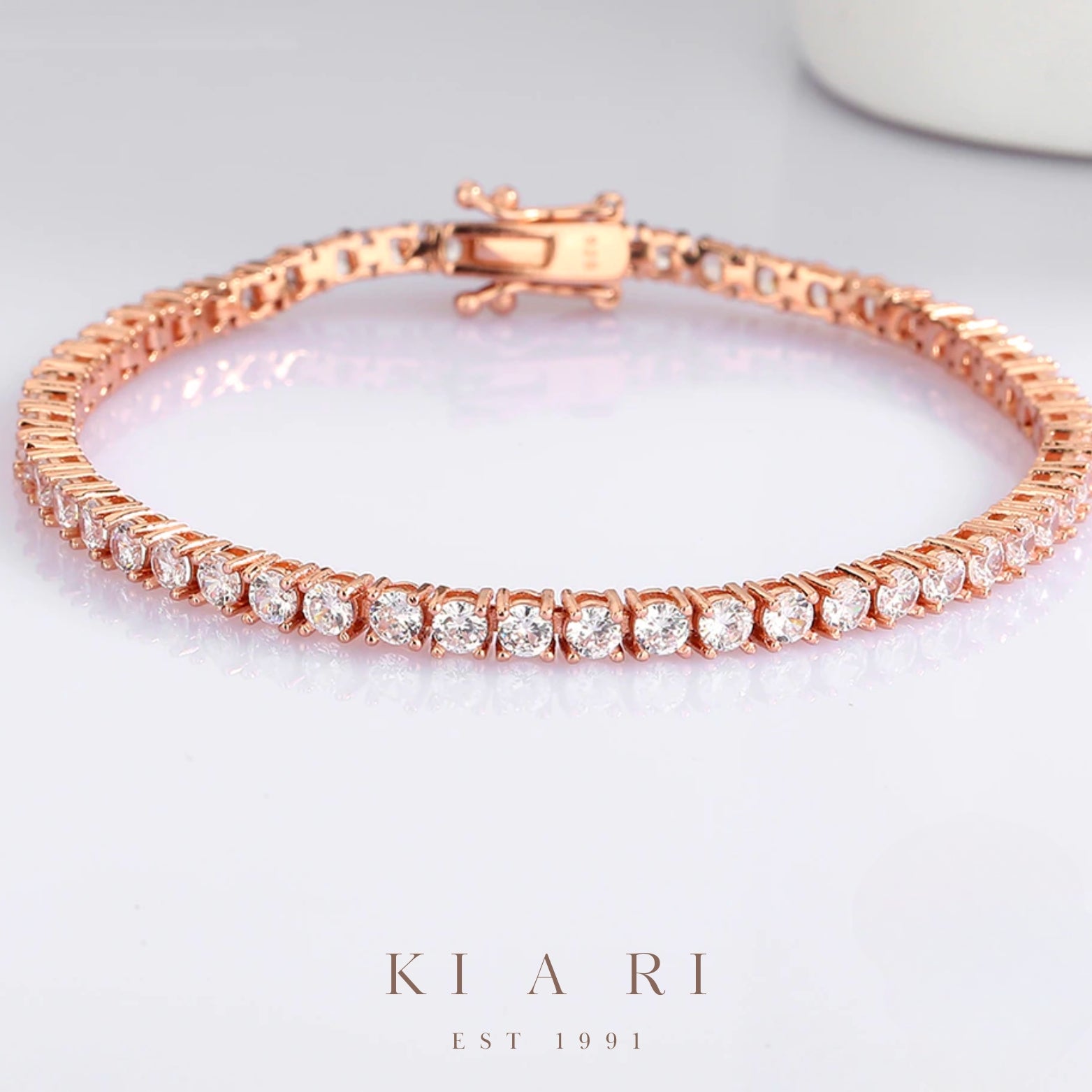 A-Yeong Rose Gold Tennis Bracelet 💛