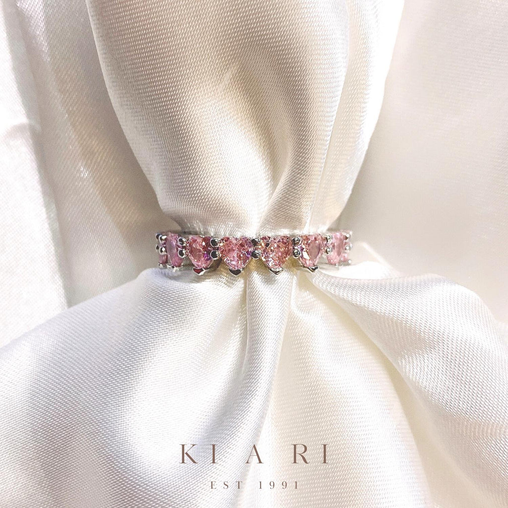 Bong-Cha Heart Eternity Ring (Pink)