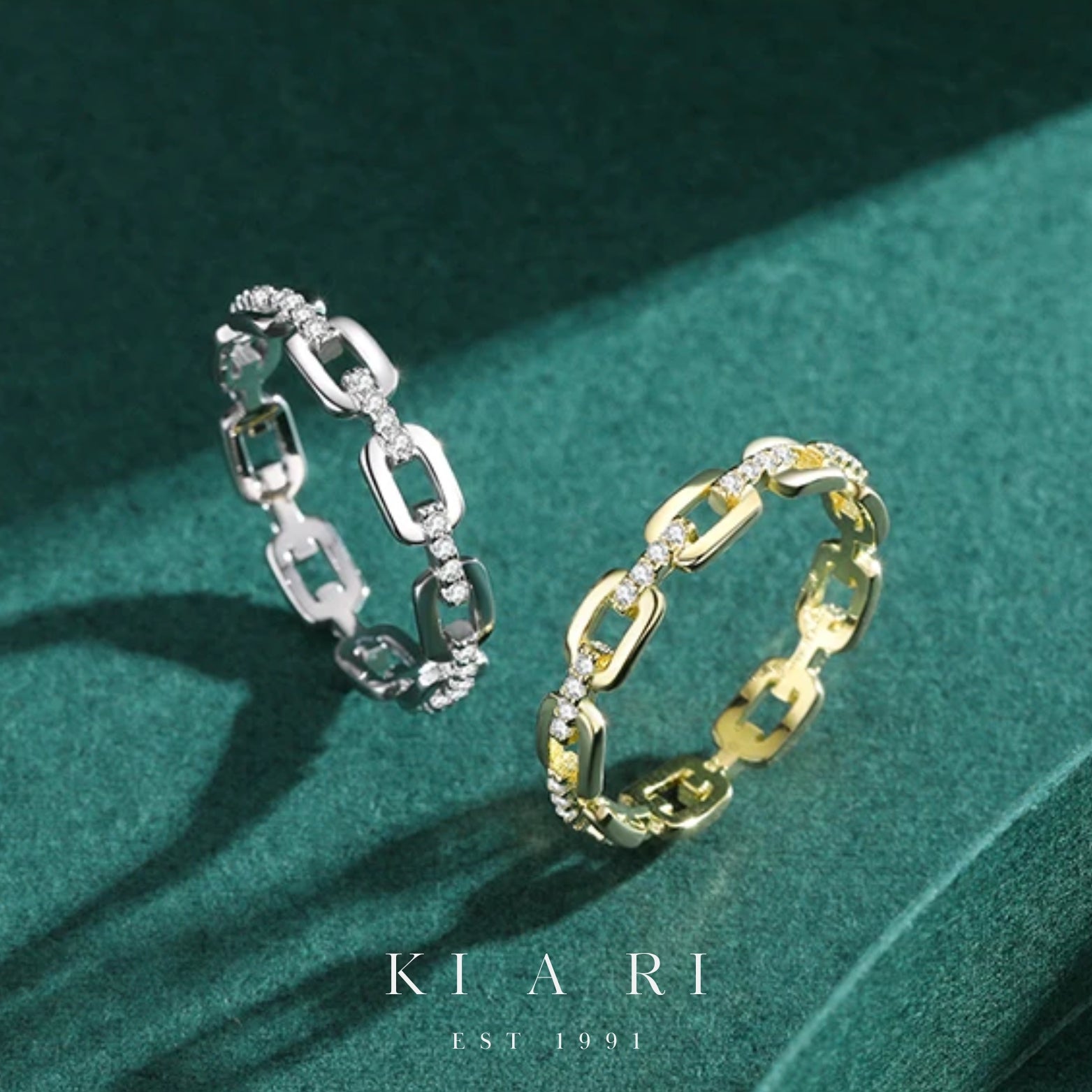 Yoonah Chain Eternity Ring (Gold) ⛓️
