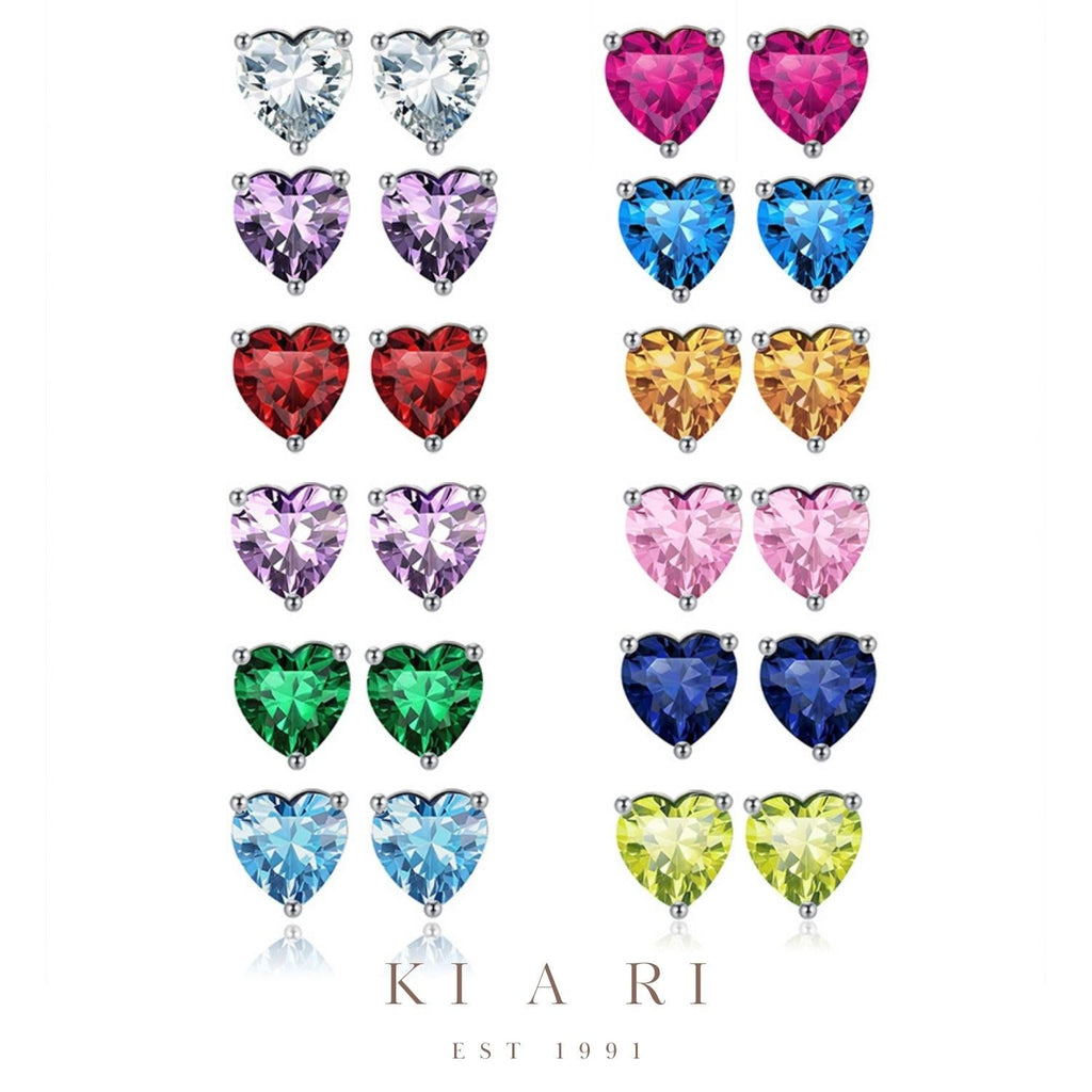 Ari Turquoise Heart Stud Earrings 💙