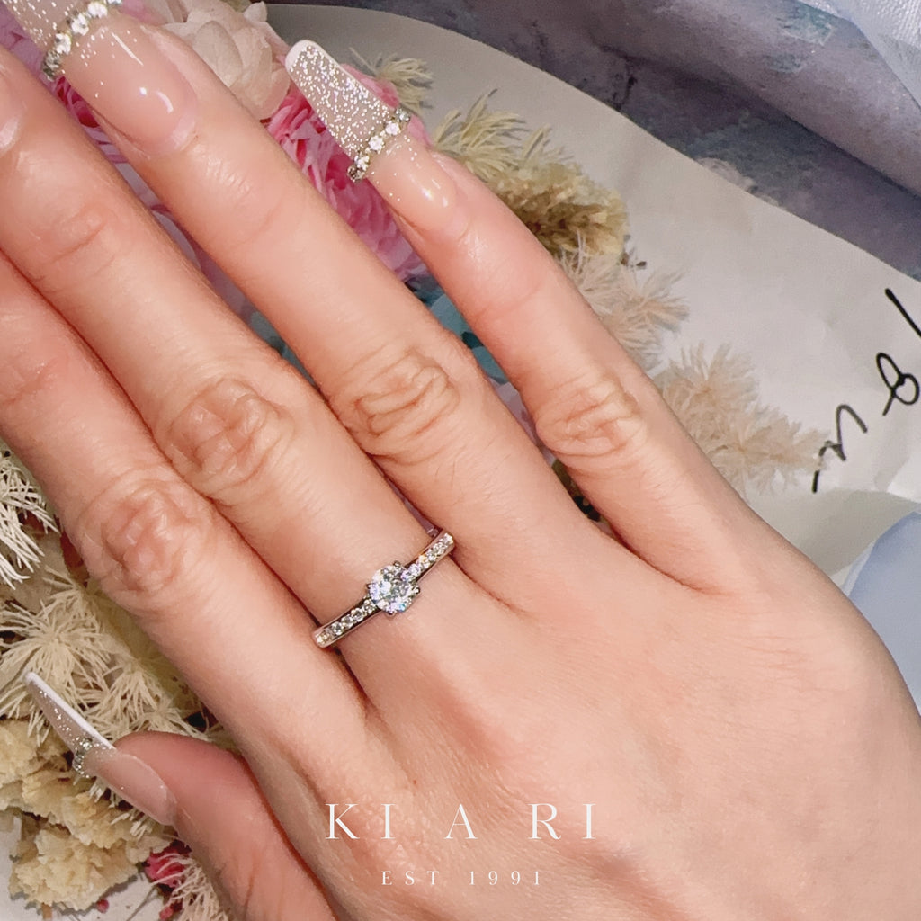 Gyuri Round Diamond Half Eternity Ring
