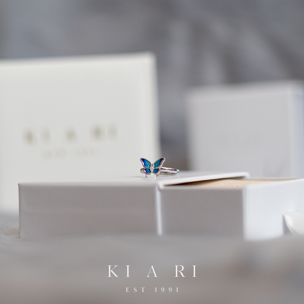Pi Eui Butterfly Tanzanite Adjustable Ring  🦋