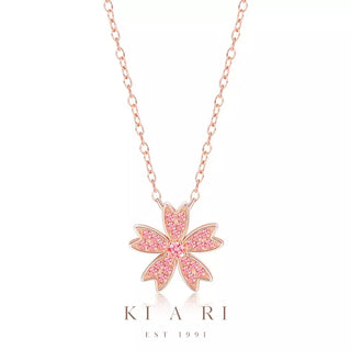 Pugsya Cherry Blossom Necklace 🌸