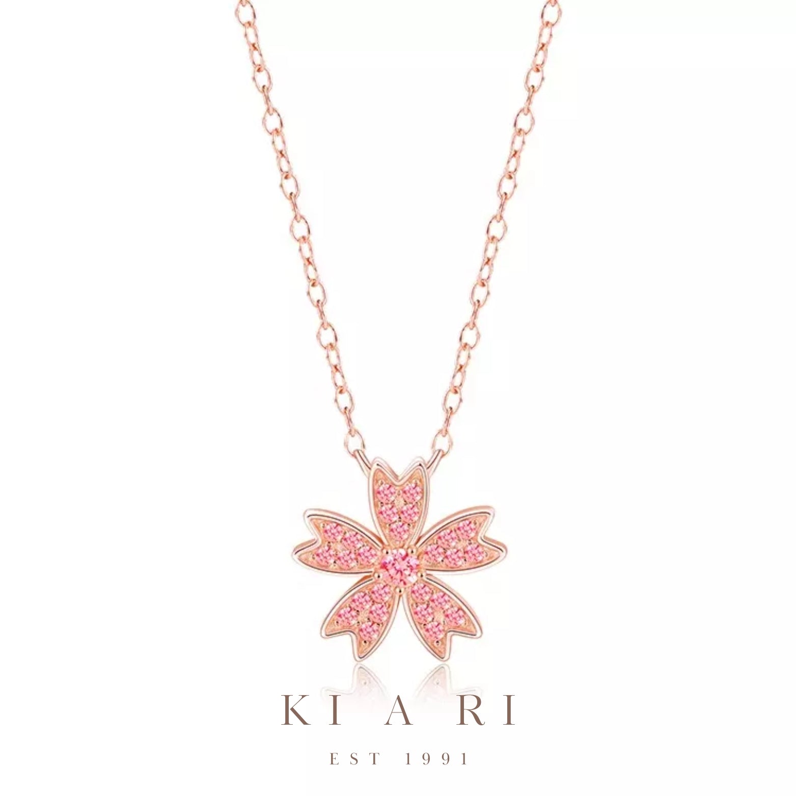 Pugsya Cherry Blossom Necklace 🌸