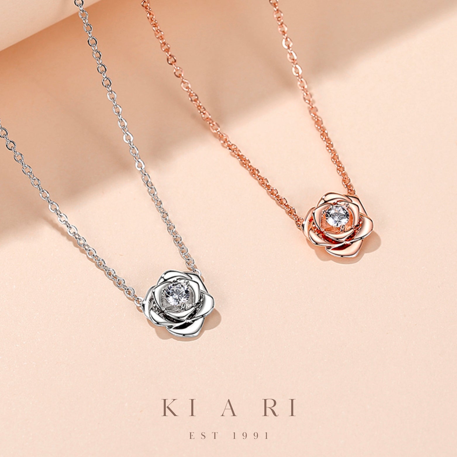 Jangmi Rose Necklace (Silver)