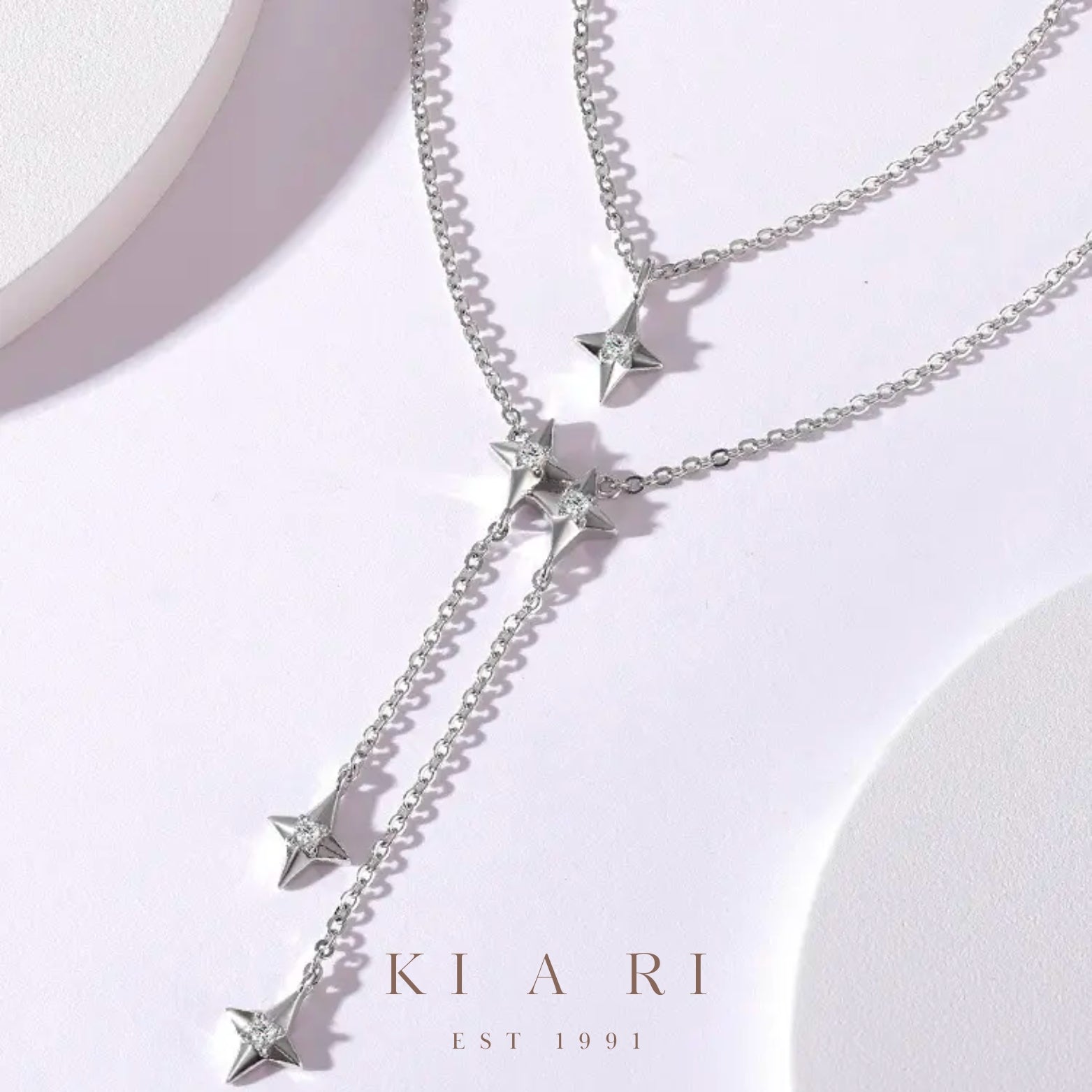 Min Jun Double Layer Shooting Stars Necklace 💫