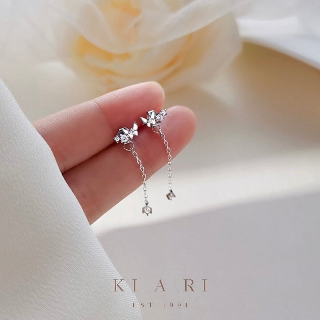 Ham Ji Butterly Dangling Earrings 🦋