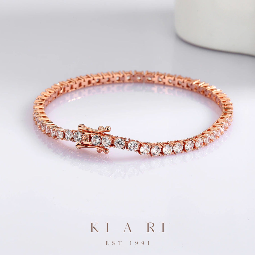 A-Yeong Rose Gold Tennis Bracelet 💛