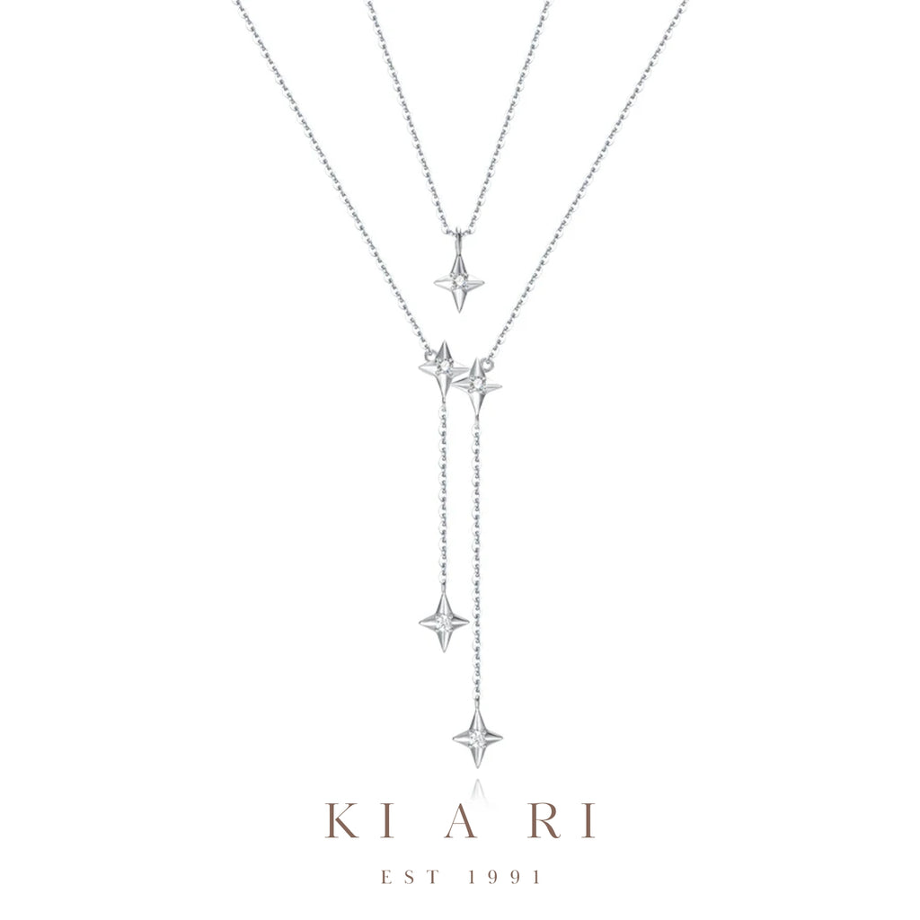Min Jun Double Layer Shooting Stars Necklace 💫