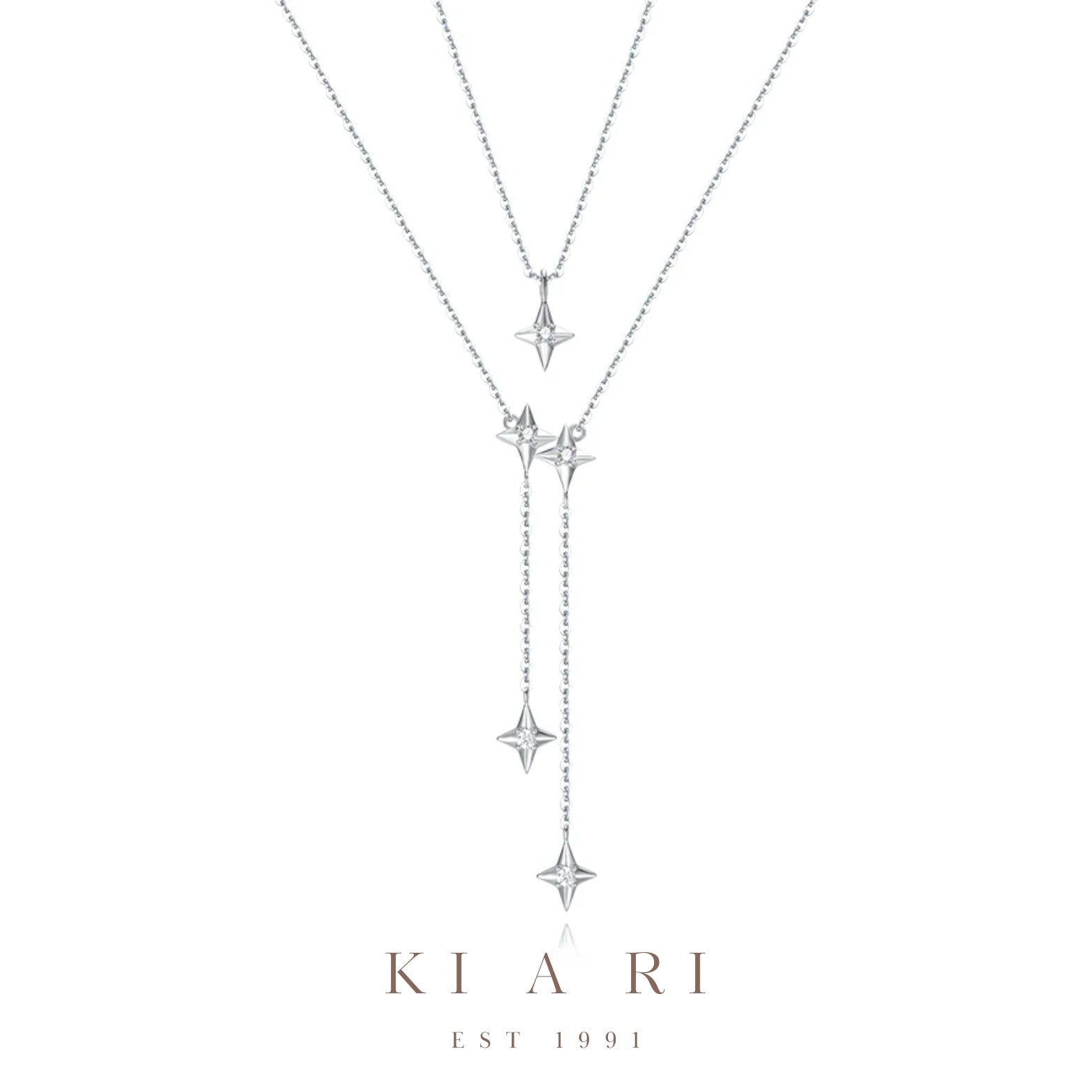 Min Jun Double Layer Shooting Stars Necklace 💫