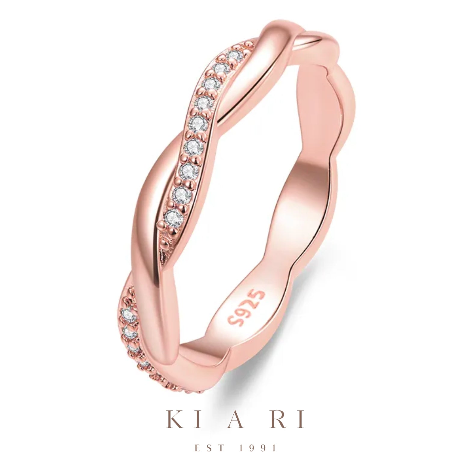 Ja Haeun Petite Entangled Ring (Rose Gold)